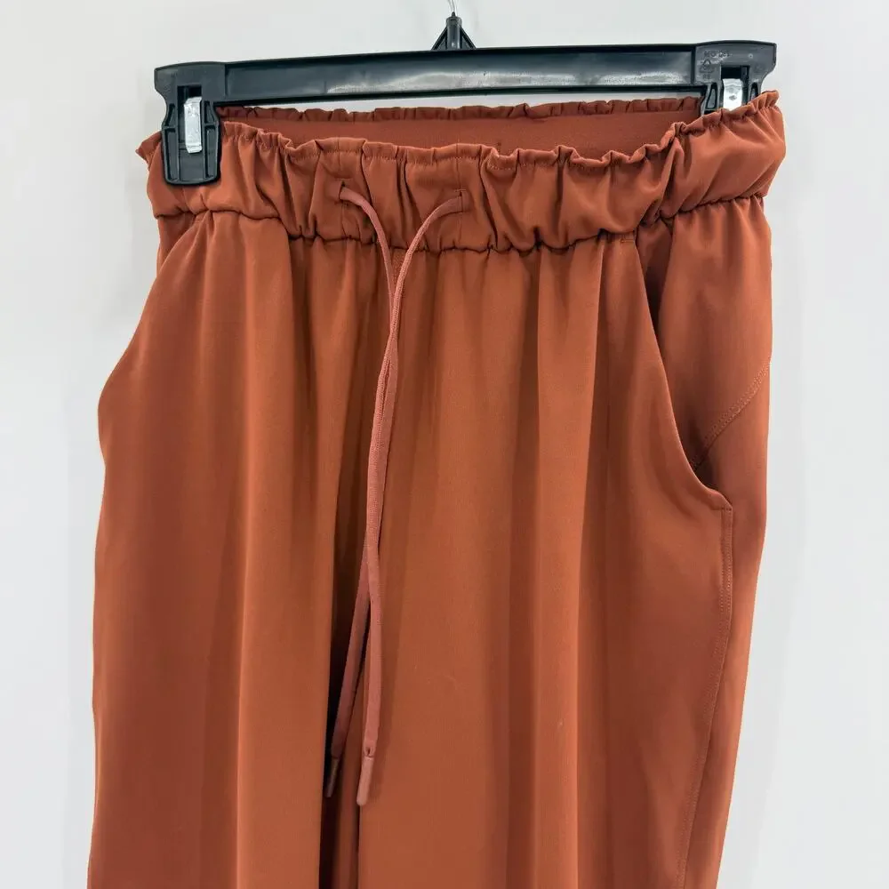 LULULEMON Keep Moving Jogger Size 2 Brown Pull On Stretch Athleisure W5CV4S